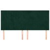 vidaXL Cabecero Terciopelo Verde Oscuro 200x5x118/128 cm