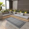 vidaXL Alfombra de exterior PP ARAKIL gris 120x180 cm