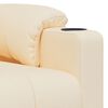 vidaXL Sill&oacute;n de masaje elevable tela color crema