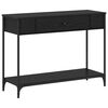 vidaXL Mesa Consola Otro Roble negro 100 x 34.5 x 75 cm