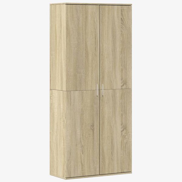 vidaXL Aparador alto madera de ingenier&iacute;a roble Sonoma 80x35x180 cm