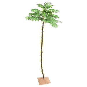 vidaXL Palmera artificial con 252 LED blanco c&aacute;lido 400 cm