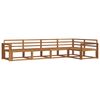 vidaXL Conjunto de sof&aacute;s de exterior 5 pcs Natural