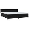 vidaXL Cama box spring con colch&oacute;n terciopelo negro 180x210 cm