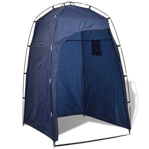 vidaXL Carpa para ducha/WC/vestidor azul