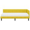 vidaXL Estructura de Cama Esquina con Colch&oacute;n 2 pcs Amarillo