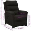 vidaXL Sill&oacute;n elevable tela negro