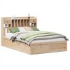 vidaXL Estructura de cama sin colch&oacute;n madera maciza de pino 140x190 cm
