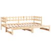 vidaXL Sof&aacute; cama extra&iacute;ble madera maciza de pino 2x(90x200) cm