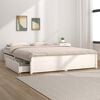 vidaXL Estructura de cama con cajones blanco 120x190 cm