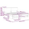 vidaXL Estructura de cama con cabecera Roble Sonoma 200 x 200 cm