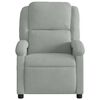 vidaXL Sillón reclinable de masaje terciopelo gris claro