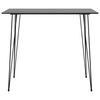 vidaXL Mesa alta y taburetes de bar 5 piezas negro
