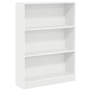 vidaXL Estanter&iacute;a de madera de ingenier&iacute;a blanca 80x24x109 cm