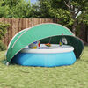 vidaXL Cúpula para piscina Manual Verde 336 x 322 x 160 cm