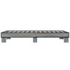 vidaXL Estructura cama madera ingenier&iacute;a metal gris Sonoma 100x200 cm