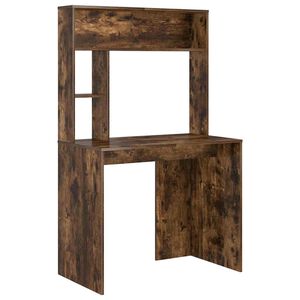 vidaXL Escritorio Roble ahumado 91 x 50 x 149 cm Madera de ingenier&iacute;a