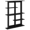 vidaXL Estante de pared Roble Negro 102 x 20 x 130 cm
