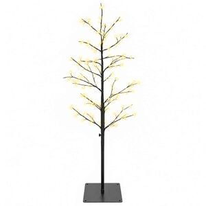 vidaXL &Aacute;rbol de Navidad de abedul micro Negro 18 x 18 x 120 cm Acero