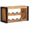 vidaXL Estante de Vino 80 x 45 x 33 cm Madera de Mango S&oacute;lida y Rugosa