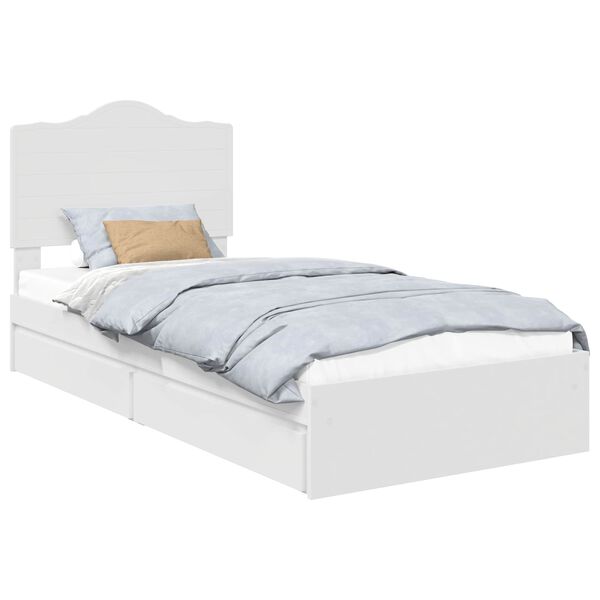 vidaXL Cama con almacenamiento 90 x 200 cm Madera de ingenier&iacute;a