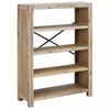 vidaXL Estanter&iacute;a de 4 niveles madera maciza de acacia 80x30x110 cm