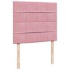 vidaXL Cama box spring con colch&oacute;n terciopelo rosa 120x200 cm