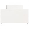 vidaXL Estructura de cama sin colch&oacute;n madera maciza blanca 75x190 cm