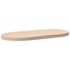 vidaXL Tablero de mesa ovalado de madera maciza de pino 80x40x2,5 cm