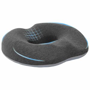 vidaXL Almohada para el asiento Gris oscuro 42 x 36,5 x 8 cm
