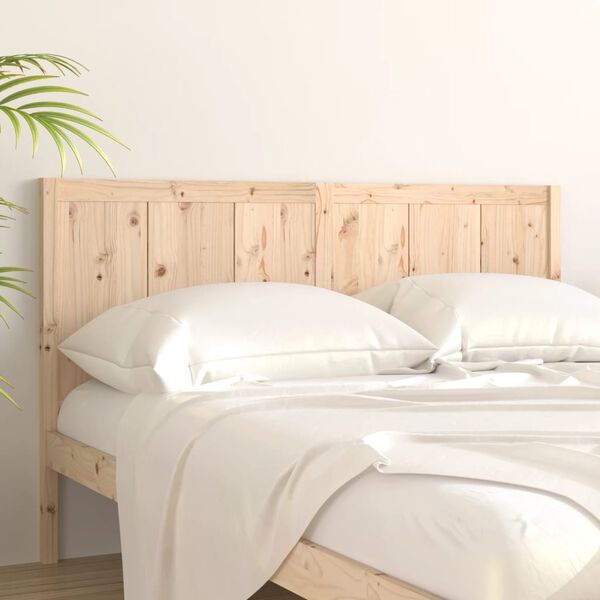 vidaXL Cabecero de cama madera maciza de pino 205,5x4x100 cm