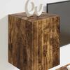 vidaXL Mueble de TV Montado en la Pared Roble ahumado 30 x 31 x 40 cm