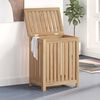 vidaXL Cesto de la ropa sucia madera maciza de teca 50x35x60 cm