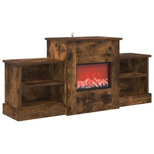 vidaXL Chimenea el&eacute;ctrica Roble Ahumado 110 x 30 x 50 cm