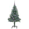 vidaXL &Aacute;rbol de Navidad Artificial Nevado con Luz LED Verde y 150 cm