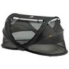 DERYAN Cuna de viaje desplegable Toddler Luxe con mosquitera negro