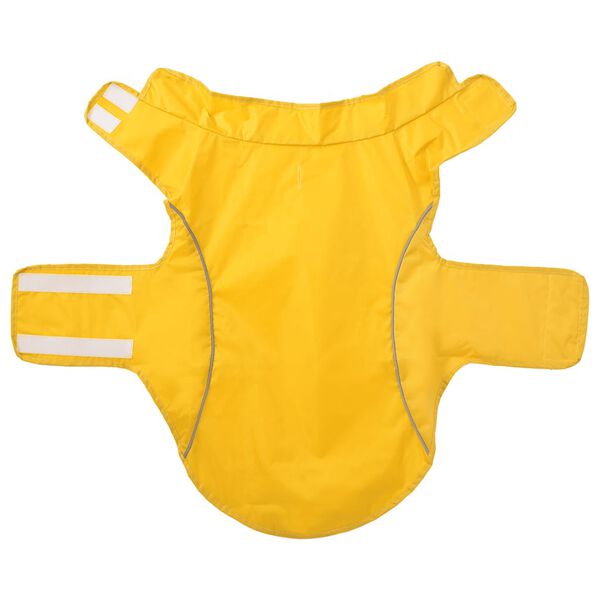 vidaXL Chubasquero para perros con bandas reflectantes amarillo L