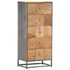 vidaXL Cajonera de madera maciza reciclada 45x30x100 cm