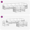 vidaXL Conjunto de sof&aacute;s de exterior con coj&iacute;n 8 pcs Natural y Beige