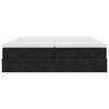 vidaXL Estructura de cama otomana colchones terciopelo negro 200x200cm