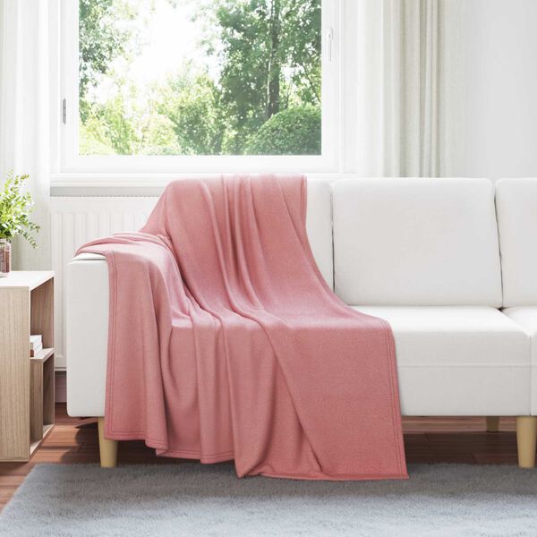 vidaXL Mantitas de Sof&aacute; 24 pcs Rosa 170 x 130 cm Lana