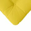 vidaXL Cojines para asiento 4 pcs Amarillo Claro 45 x 45 x 12 cm tela