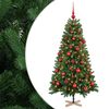 vidaXL &Aacute;rbol de Navidad artificial con bolas 120 cm 150 LED