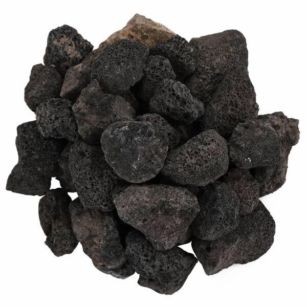 vidaXL Rocas volc&aacute;nicas negras 10 kg 3-5 cm