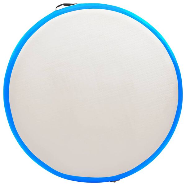 vidaXL Esterilla inflable de gimnasia y bomba PVC azul 100x100x10 cm