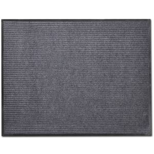 vidaXL Felpudo gris 90 x 150 cm PVC