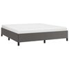 vidaXL Estructura de cama sin colch&oacute;n cuero sint&eacute;tico gris 160x200 cm