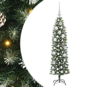 vidaXL &Aacute;rbol Navide&ntilde;o Artificial Delgado con 150 LED Verde y 120 cm