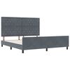 vidaXL Cama tipo Box Spring Gris oscuro 180 x 200 cm Terciopelo