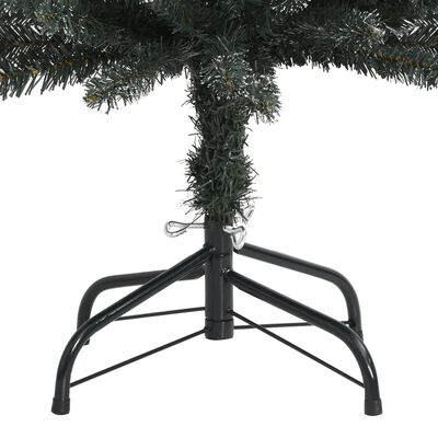 vidaXL Árbol Navidad artificial estrecho con soporte PVC verde 120 cm